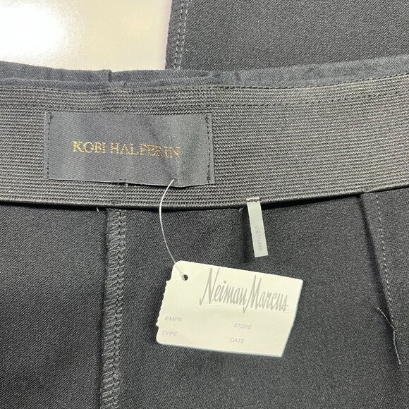 Kobi Halperin Size M? Black Cropped Pants Side Zip 30" Waist - Picture 7 of 7